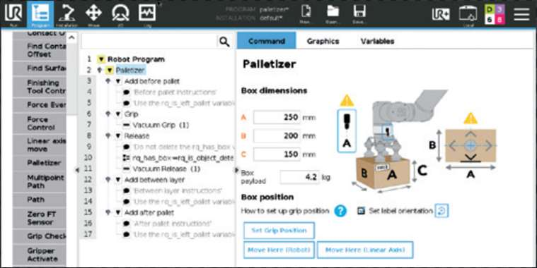 Imposta dimensioni e peso imballo