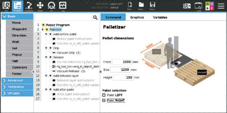 Imposta dimensioni pallet